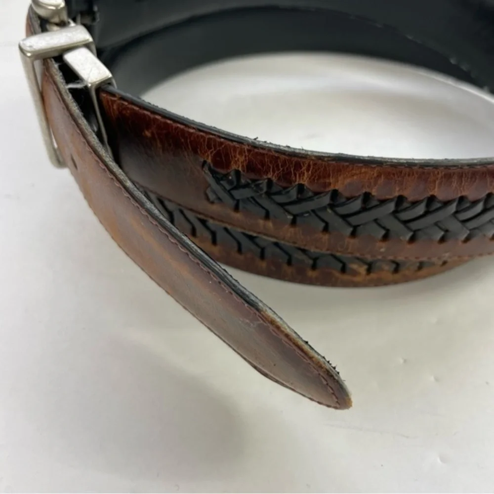 Columbia Men’s Leather Belt‎ Braided Woven Size 40